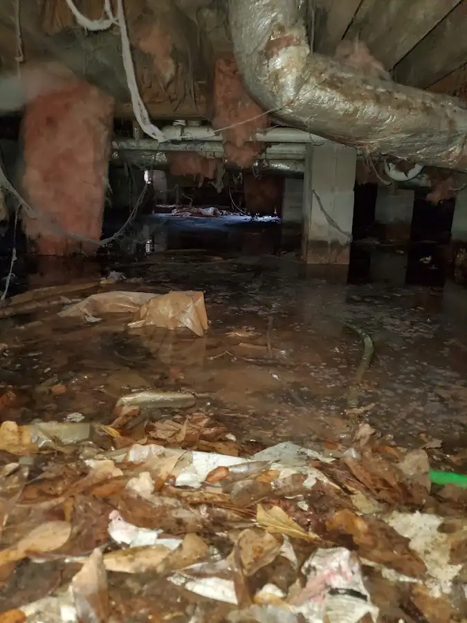 Crawl space flood assessment for Commercial Water Damage Restoration in Placentia