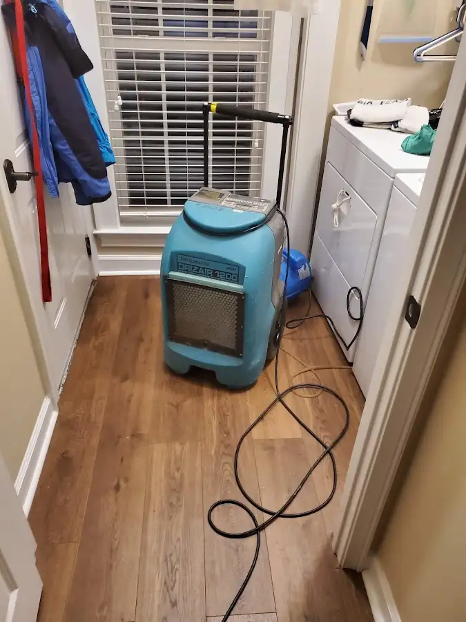 Commercial dehumidifier deployed for Flood Damage Cleanup in Placentia