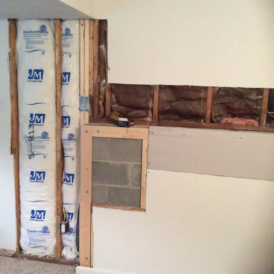 Wall insulation replacement during Contents Cleaning & Restoration in Placentia